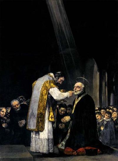 Francisco de goya y Lucientes The Last Communion of St Joseph of Calasanz oil painting image